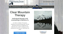 Desktop Screenshot of clearmountaintherapy.com